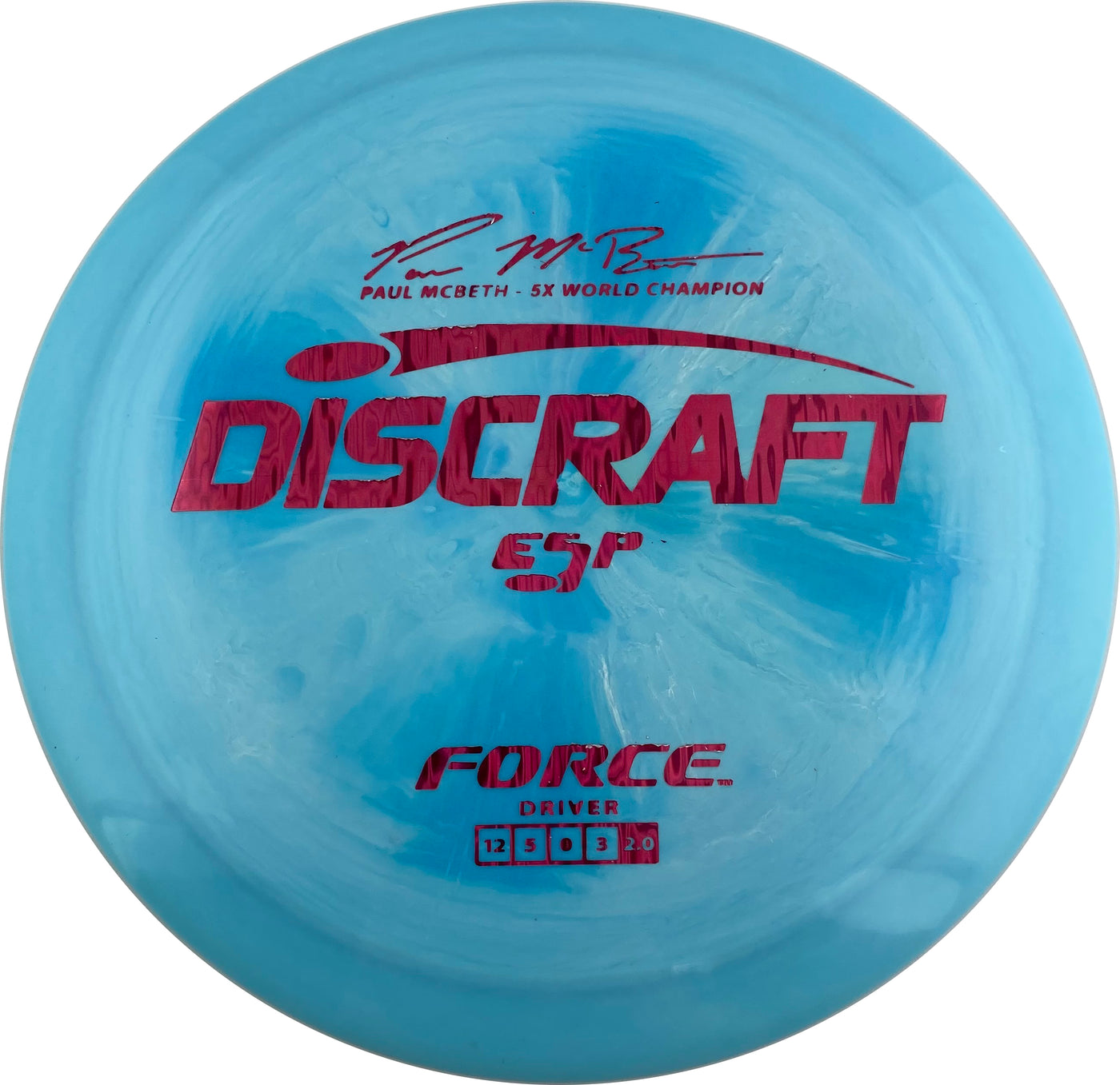 Discraft ESP Force Distance Driver with Paul McBeth - 5x World Champion Signature Stamp - Speed 12