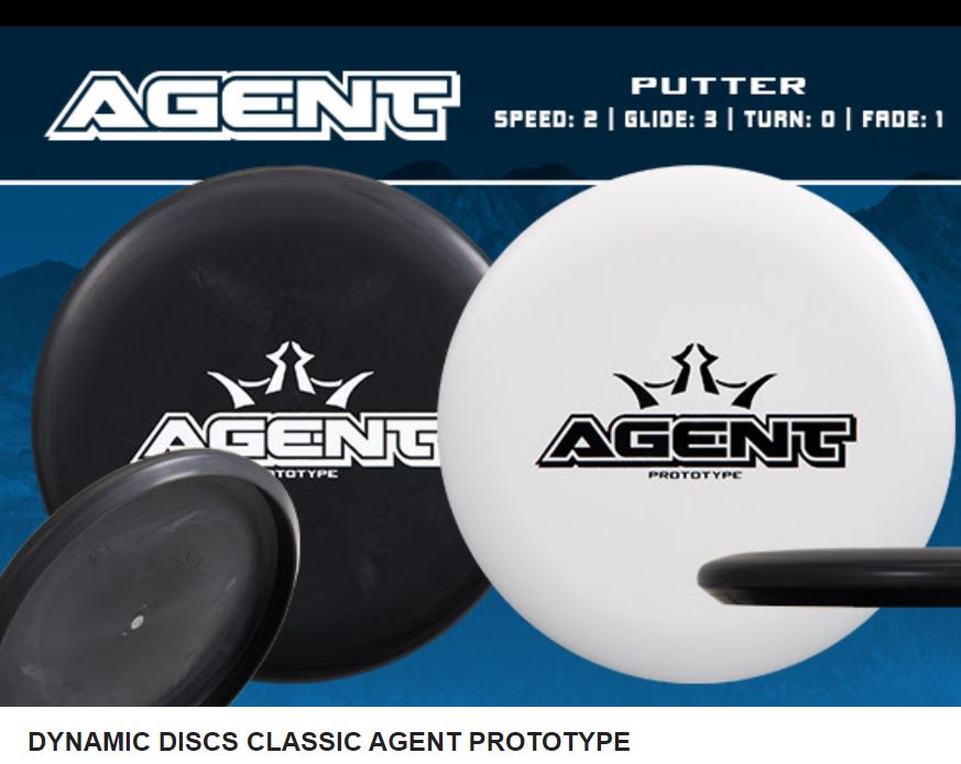 Dynamic Discs Classic (Hard) Agent Putter with Prototype Stamp - Speed 2