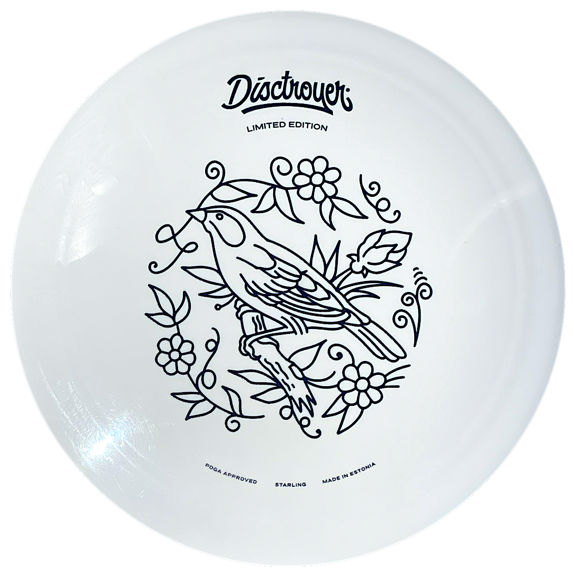 Disctroyer A-Medium Starling / Kuldnokk DD-13 Distance Driver with Tattoo - Limited Edition Stamp - Speed 13