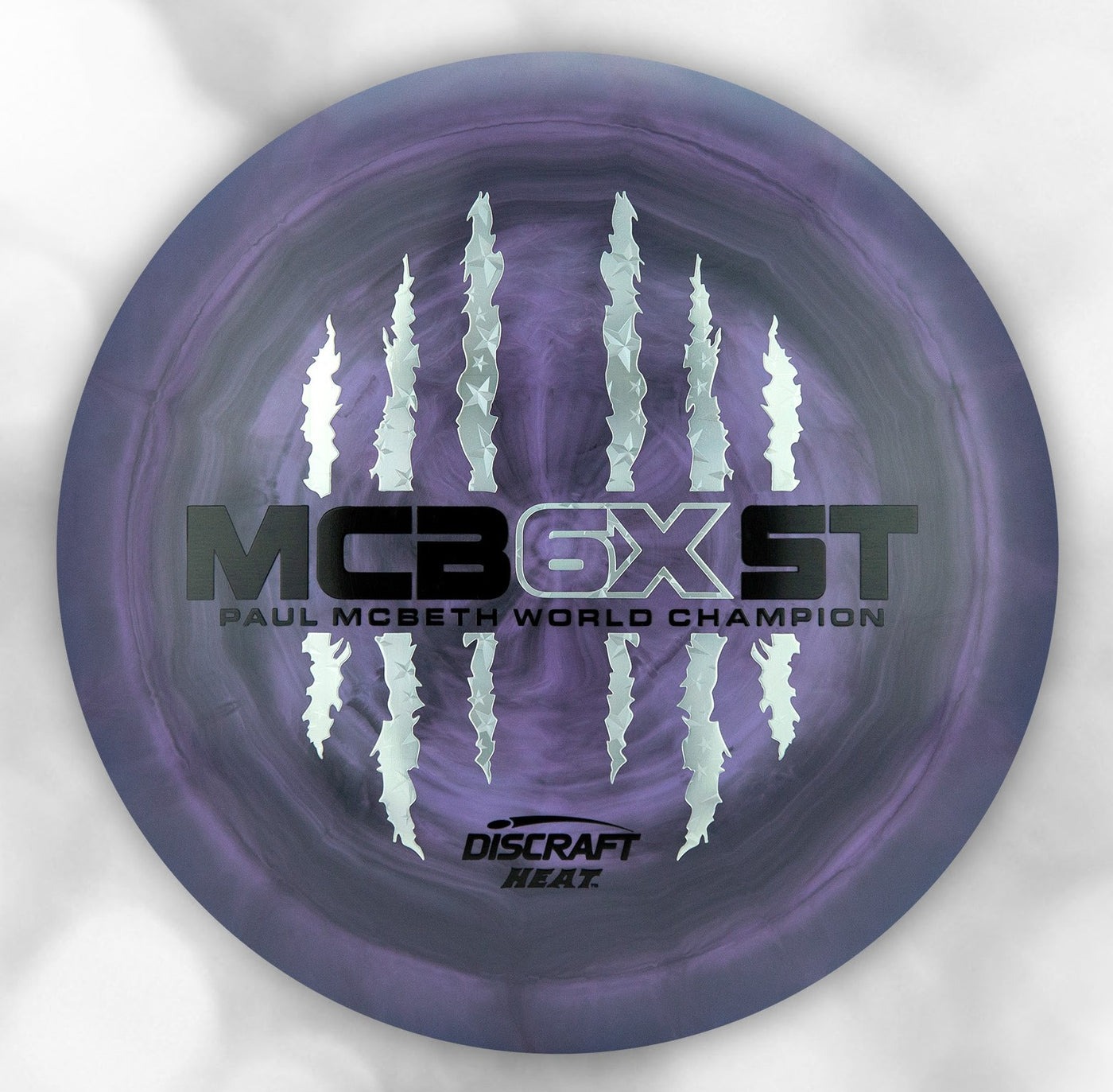 Discraft ESP Swirl Heat Fairway Driver with McBeast 6X Claw PM World Champ Stamp - Speed 9