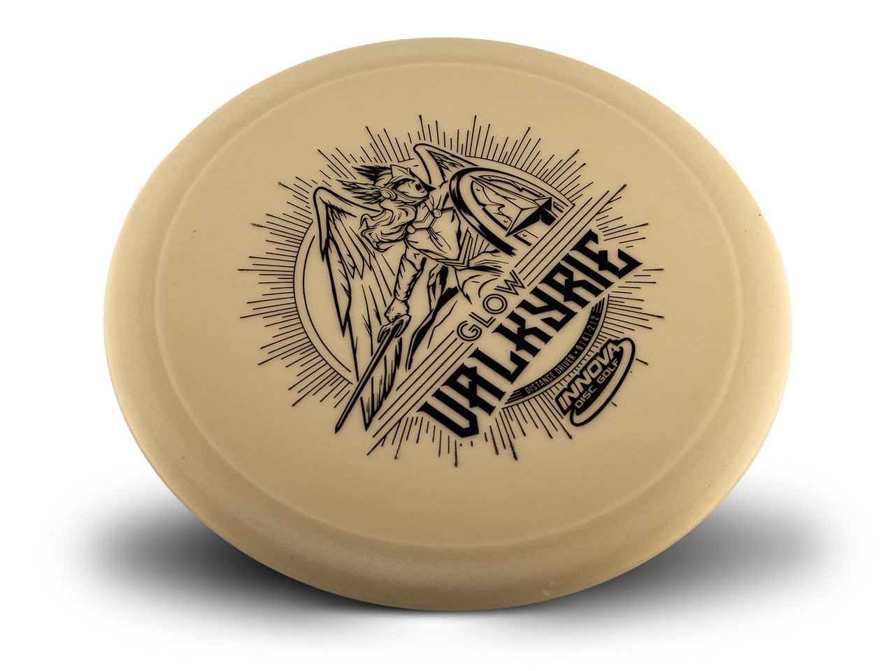 Innova DX Glow Valkyrie Distance Driver with Stock Character Stamp - Speed 9