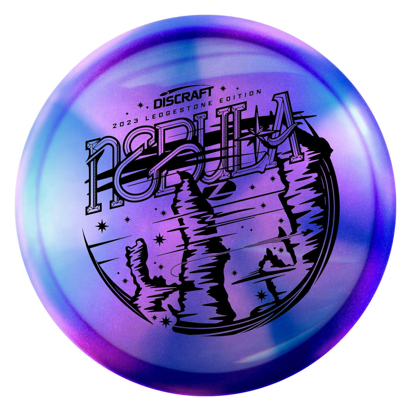 Discraft Elite Z Swirl Nebula Midrange with 2023 Ledgestone Edition - Wave 1 Stamp - Speed 5