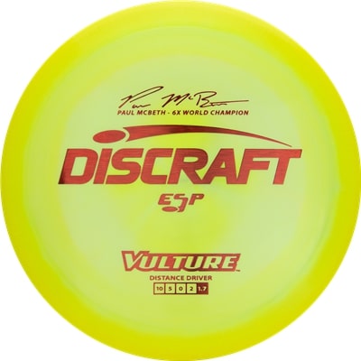 Discraft ESP Vulture Fairway Driver with Paul McBeth - 6x World Champion Signature Stamp - Speed 10