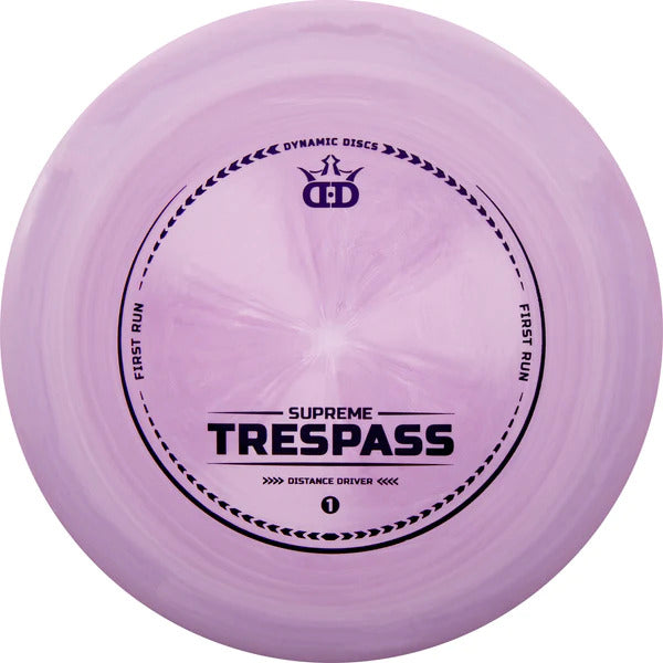 Dynamic Discs Supreme Trespass Distance Driver with First Run Stamp - Speed 12