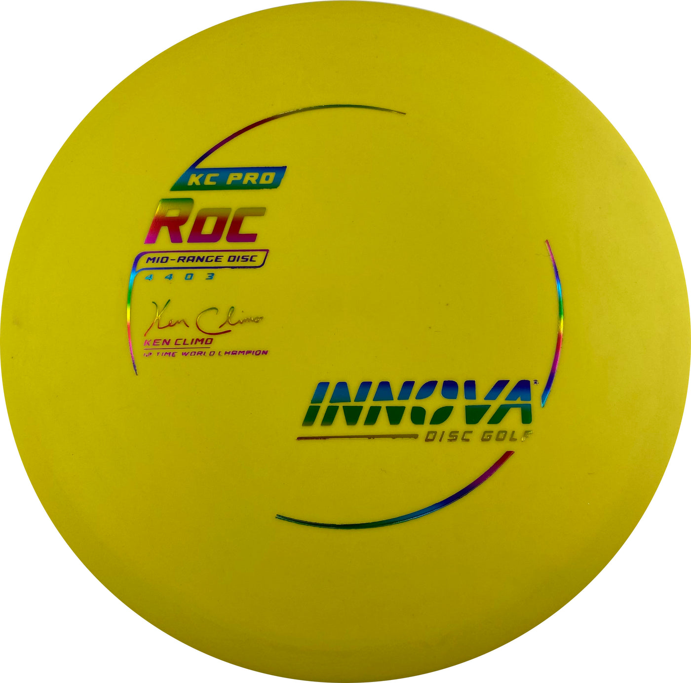 Innova Pro KC Roc Midrange with Ken Climo 12 Time World Champion Burst Logo Stamp - Speed 4