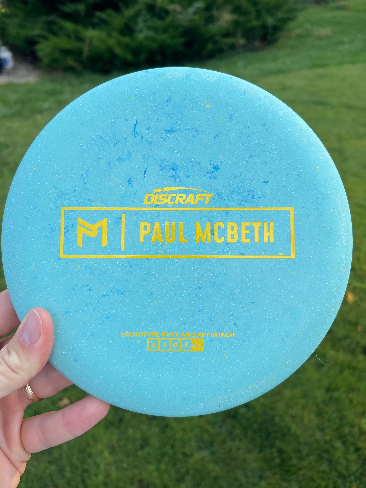 Discraft Jawbreaker/Rubber Blend Luna Putter with Paul McBeth Prototype Stamp - Speed 3