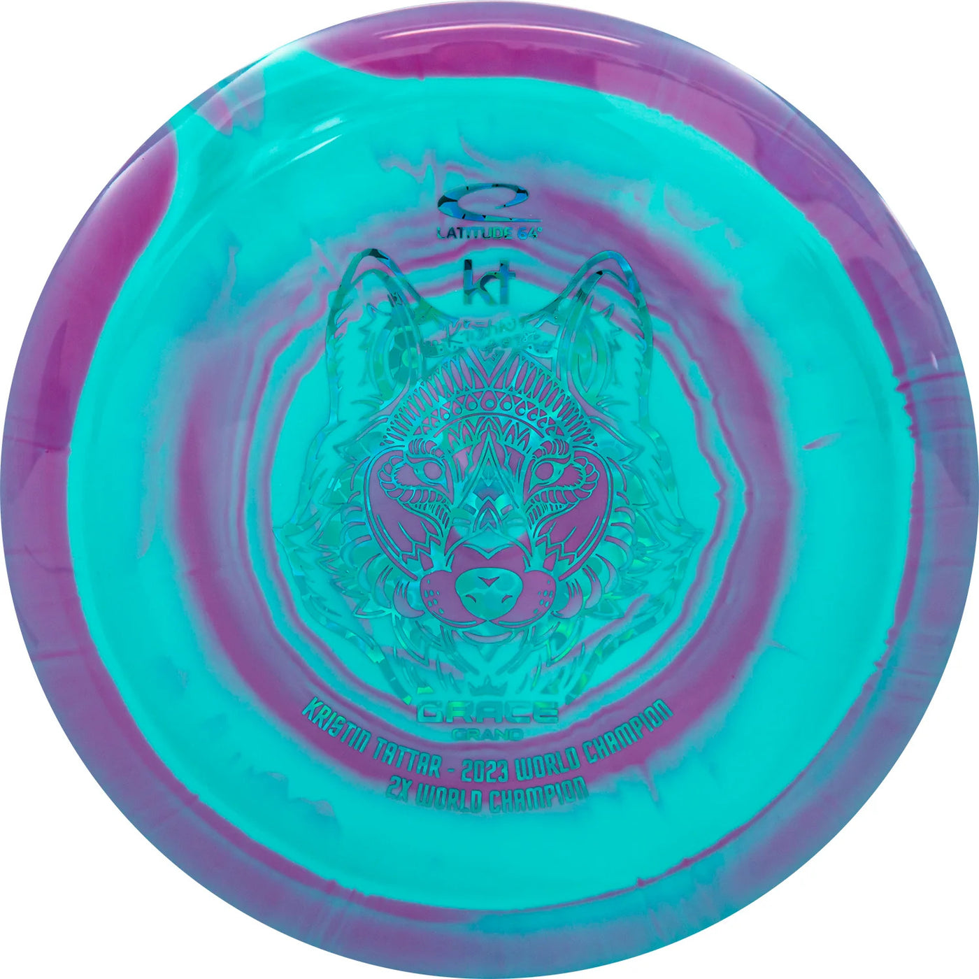 Latitude 64 Royal Grand Orbit Grace Distance Driver with Kristin Tattar - KT - 2023 World Champion - 2x World Champion Stamp - Speed 11