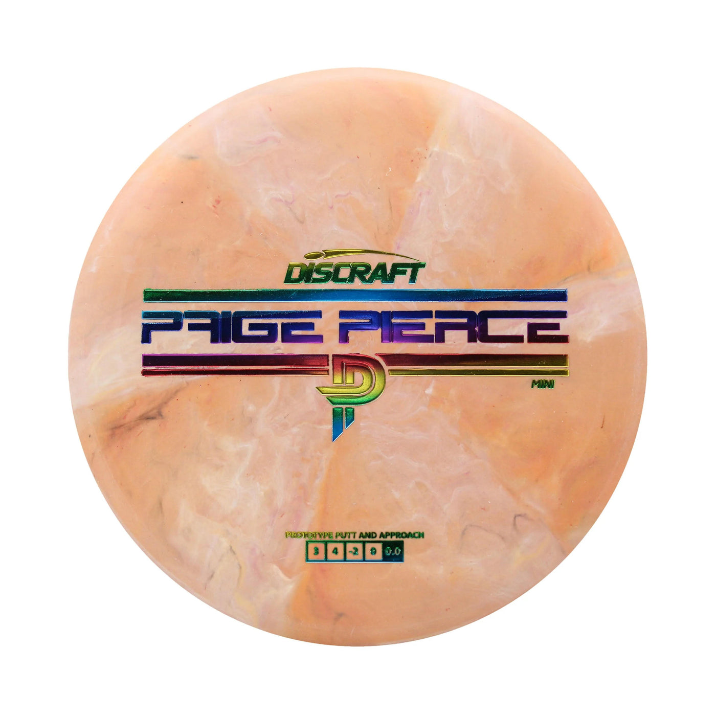 Discraft Swirl Mini Fierce Mini Junior Putter with Paige Pierce PP Prototype Putt and Approach Stamp - Speed 3