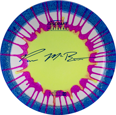 Discraft Elite Z Fly-Dyed Athena Fairway Driver with Paul McBeth Large Signature Stamp - Speed 7