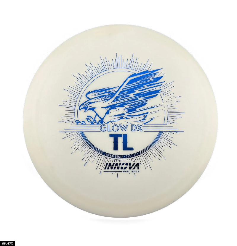 Innova DX Glow TL Fairway Driver with Burst Logo Stock Character Stamp - Speed 7