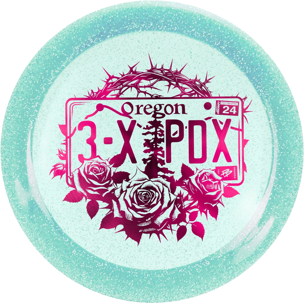 Discraft CryZtal Sparkle Drive Distance Driver with Paige Pierce - Oregon 3x PDX Winner - Roses and Thorns Stamp - Speed 11