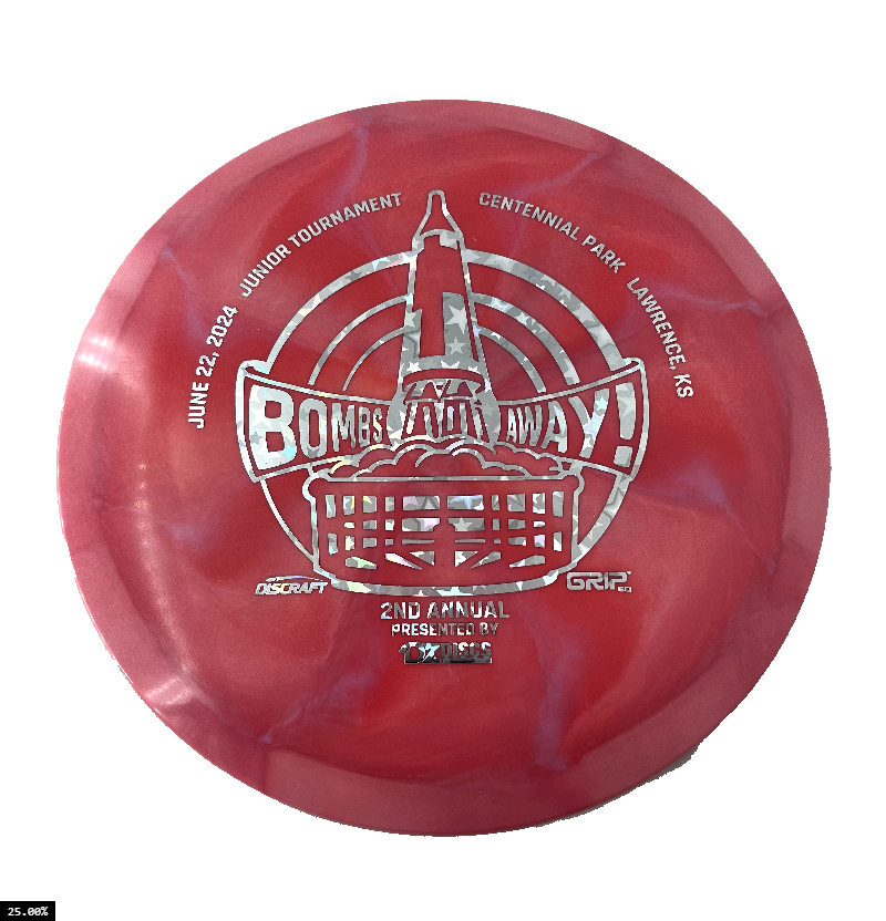 Discraft ESP Passion Fairway Driver with Bombs Away Junior Tournament 2024 | Lawrence, KS | Presented by DZDiscs, Discraft, and GRIPeq Stamp - Speed 8