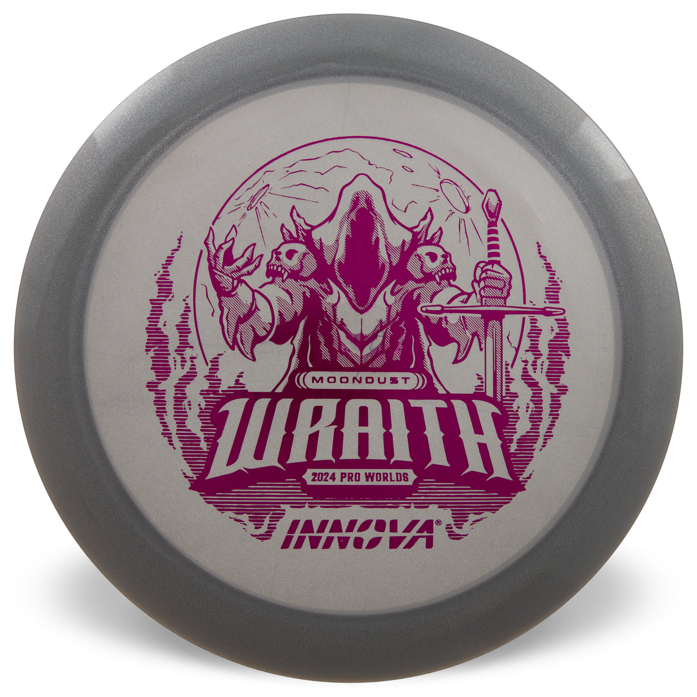 Innova Moondust Wraith Distance Driver with 2024 Pro Worlds Commemorative Stamp - Speed 11