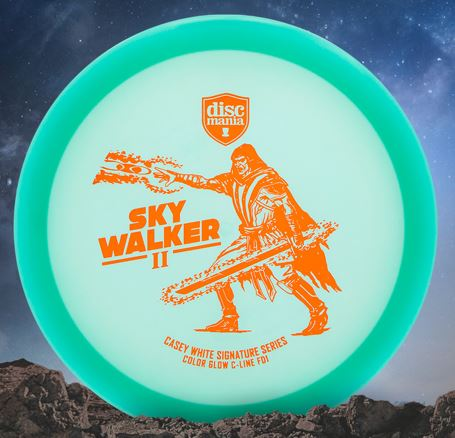 Discmania C-Line Color Glow Reinvented FD1 Fairway Driver with Casey White Signature Series 2024 - Sky Walker II Stamp - Speed 7