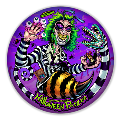 Discraft ESP Buzzz Midrange with 2024 Halloween - Buzzzjuice SuperColor Stamp - Speed 5