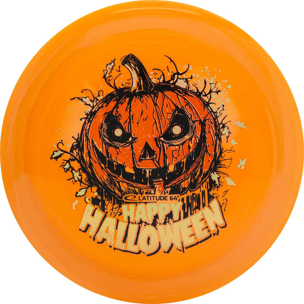 Latitude 64 Royal Grand Rive Distance Driver with Happy Halloween Spooky Pumpkin - Triple Foil 2024 Stamp - Speed 13