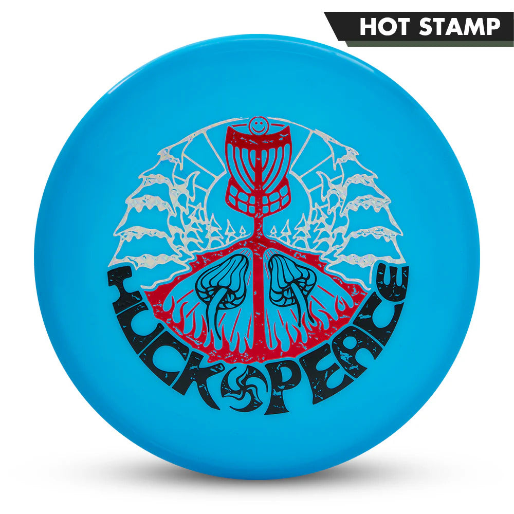 Discmania Soft Neo Spore Catch with Huck Peace - Small TriFly in the Forest - Triple Foil Stamp - Speed 1