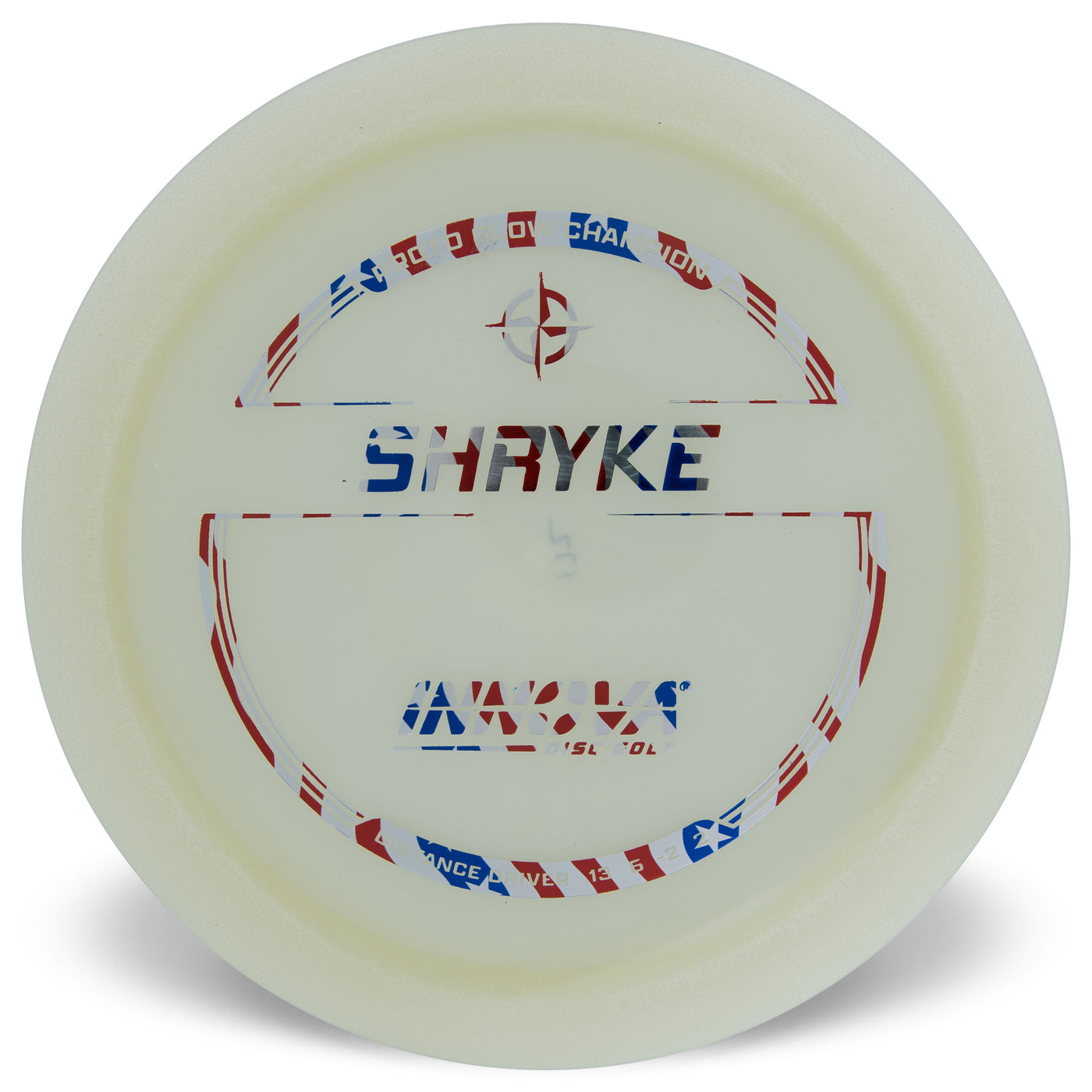 Innova Proto Glow Champion Champion Shryke Distance Driver with Burst Logo Stock Stamp - Speed 13