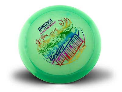 Innova Proto Color Glow Champion Firebird Distance Driver with Nate Sexton "Sexybird" 10 Year Anniversary Tour Series Stamp - Speed 9