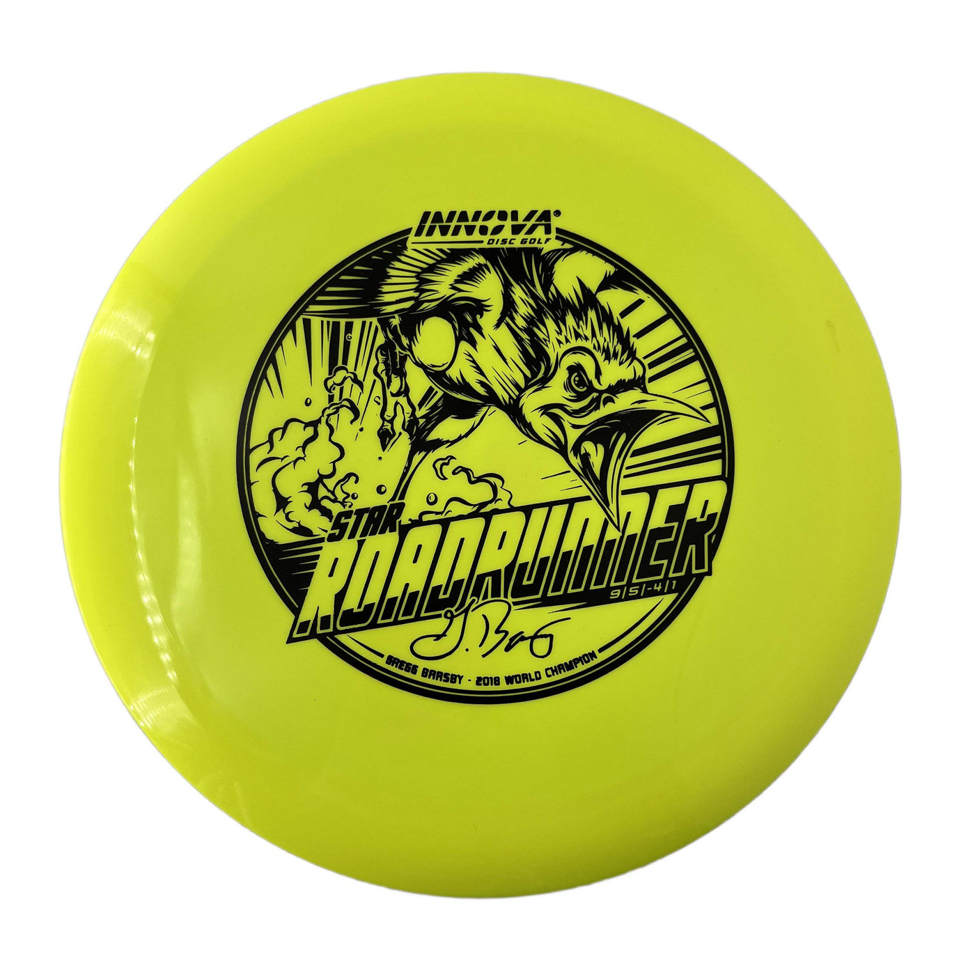 Innova Star Roadrunner Distance Driver with Gregg Barsby - 2018 World Champion with Burst Logo Stamp - Speed 9