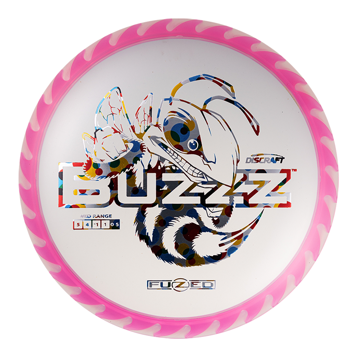 Discraft Elite Z FuZed Line with Saw Pattern Buzzz Midrange with Big Bee with Saw Blade - "Buzzzsaw" Stamp - Speed 5