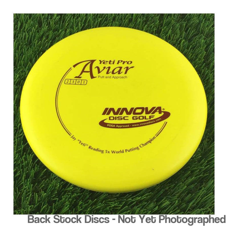 Innova Pro Yeti Aviar with Jay Yeti Reading 5x World Putting Champion Stamp