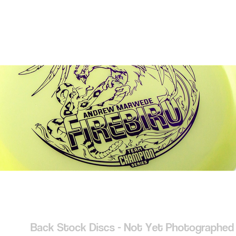 Innova Champion Glow Firebird with Andrew Marwede 2021 Team Champion Series Stamp