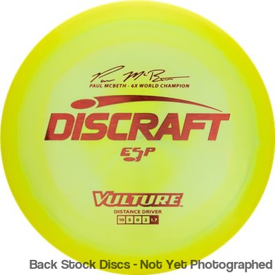 Discraft ESP Vulture with Paul McBeth - 6x World Champion Signature Stamp