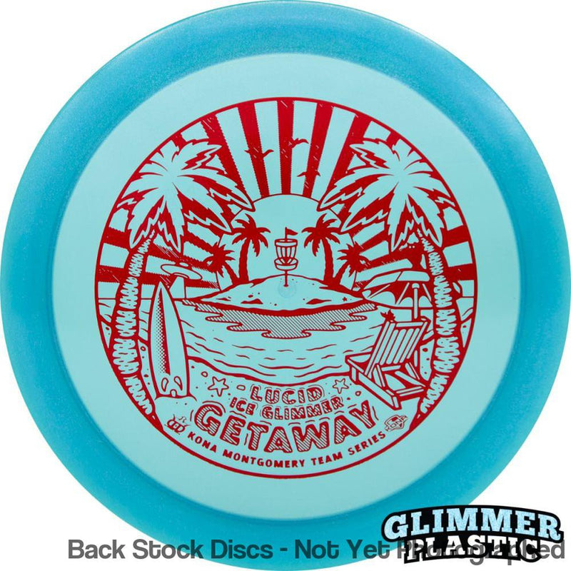 Dynamic Discs Lucid Ice Glimmer Getaway with Kona Montgomery 2023 Team Series Stamp