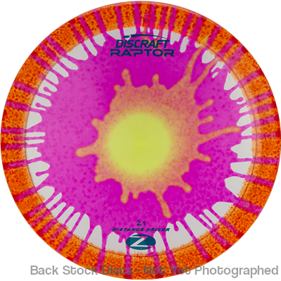 Discraft Elite Z Fly-Dyed Raptor with 2023 New Font Stamp