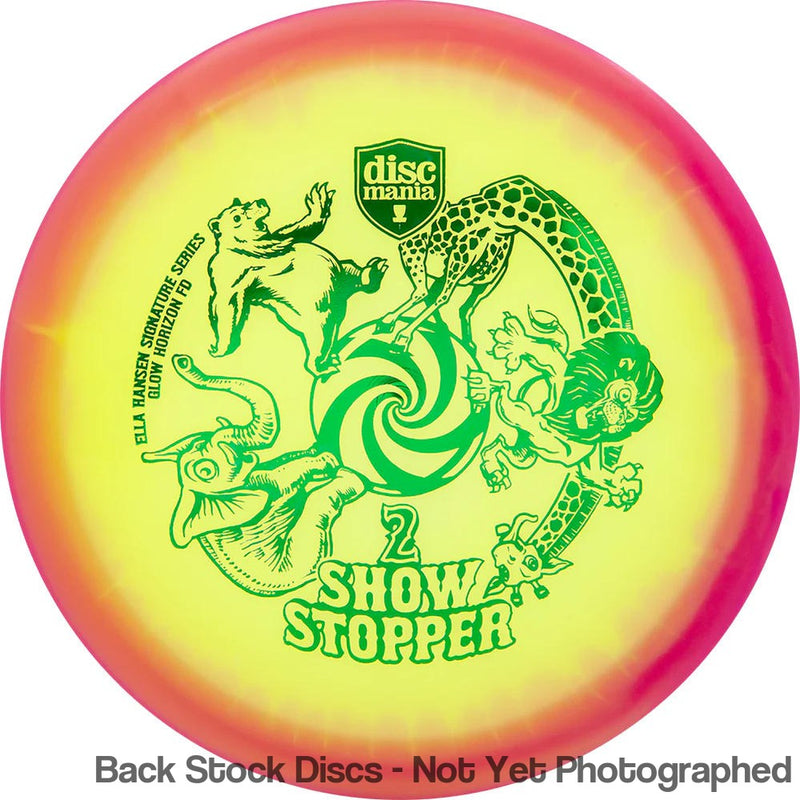 Discmania Horizon C-Line Color Glow FD with Ella Hansen Signature Series Show Stopper 2 Stamp