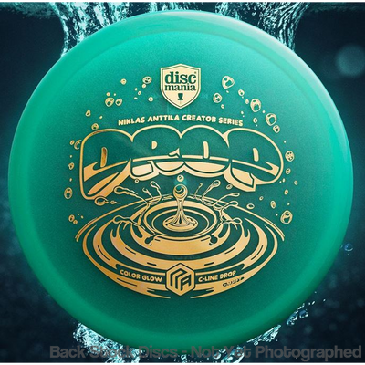 Discmania C-Line Color Glow Reinvented Drop with Niklas Anttila Creator Series - NA Logo - Water Drop Stamp