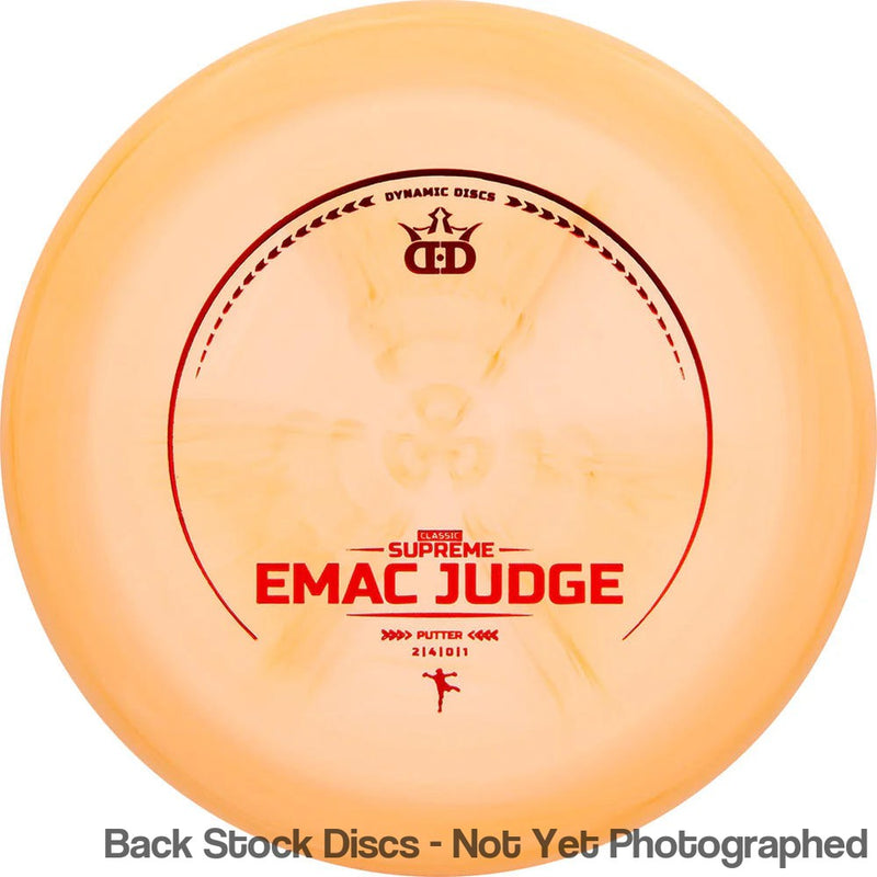 Dynamic Discs Classic Supreme EMAC Judge with Small EMac Silhouette Stamp