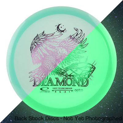 Latitude 64 Opto Moonshine Glow Diamond with Opto Moonshine Glow Logo Stock Stamp