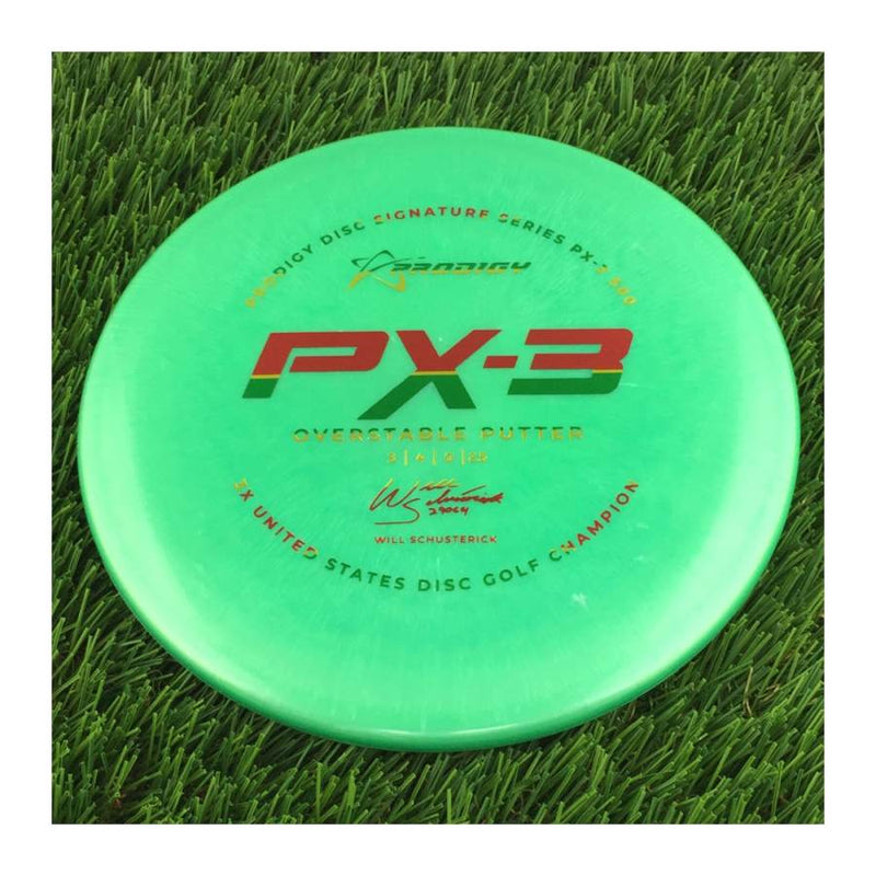 Prodigy 500 PX-3 with 2022 Signature Series Will Schusterick - 3X United States Disc Golf Champion Stamp - 170g Green