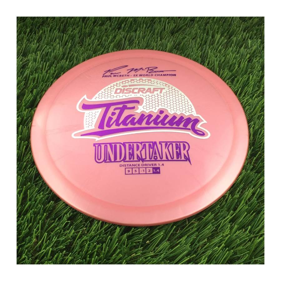 New TITANIUM Paul McBeth5X UNDERTAKER Discraft selling Disc Golf Driver