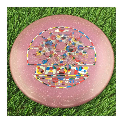 Discraft Elite Z Sparkle Glow Drone with 2023 Ledgestone Edition - Wave 2 Stamp - 180g - Translucent Purple