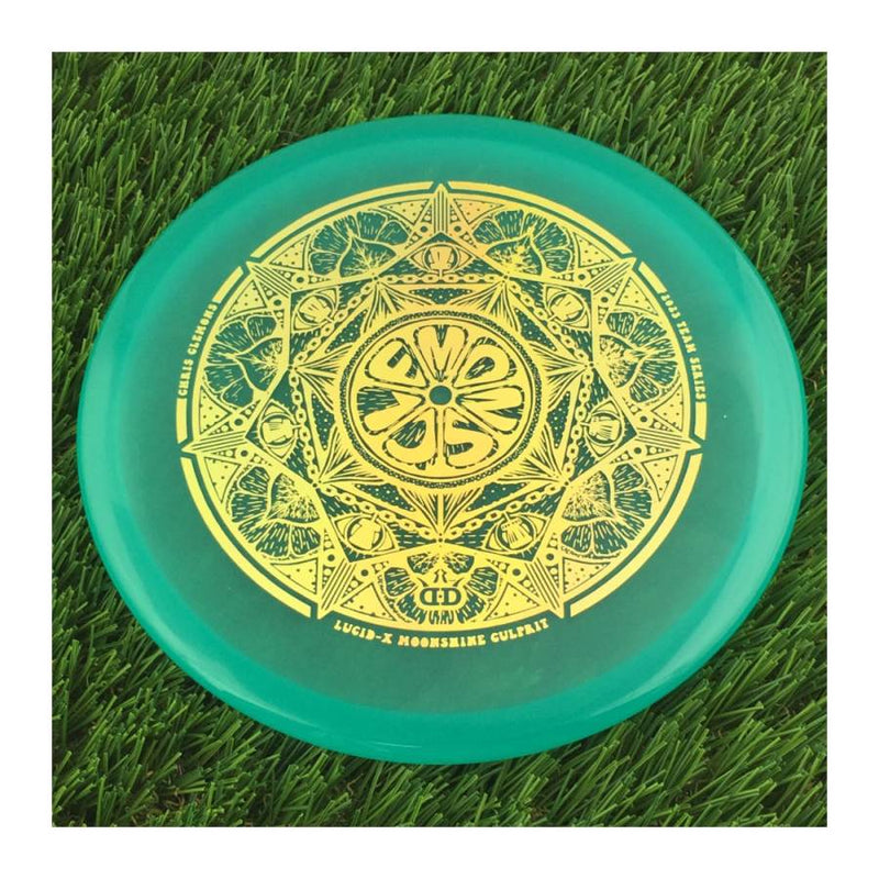 Dynamic Discs Lucid-X Moonshine Glow Culprit with Chris Clemons Lemon Slice Team Series 2023 Stamp - 176g - Translucent Light Blue