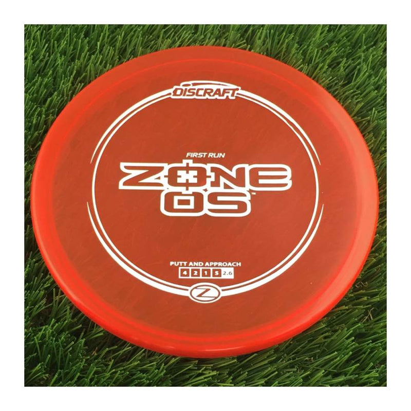 Discraft Elite Z Zone OS with First Run Stamp - 174g - Translucent Red