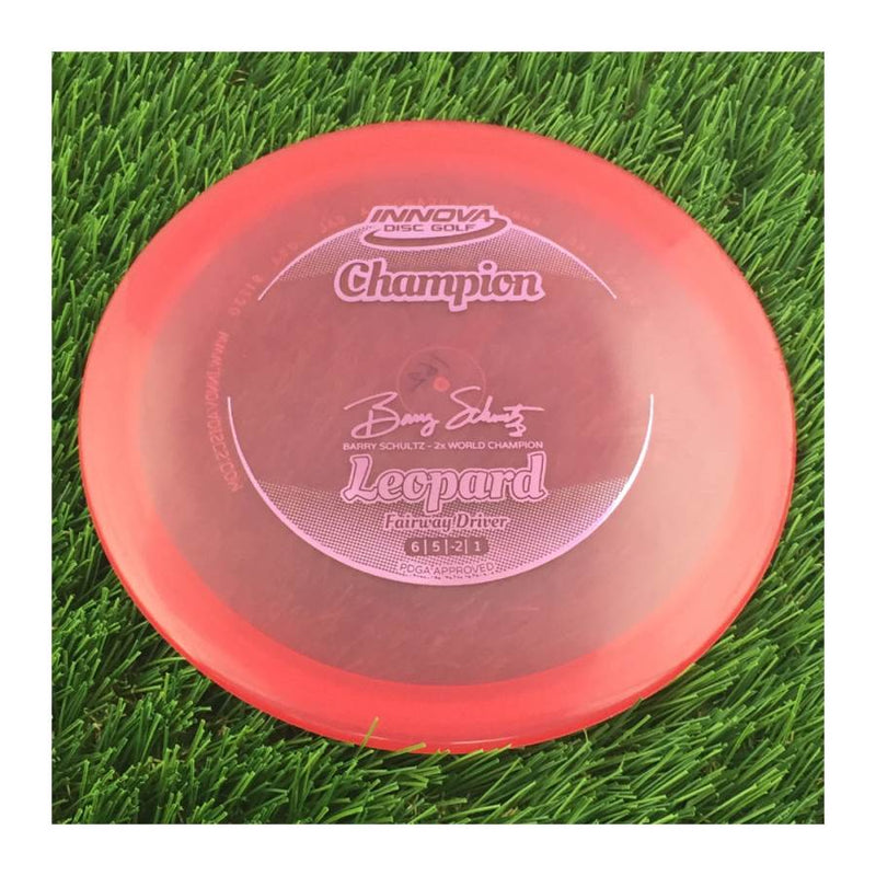 Innova Champion Leopard with Barry Schultz - 2x World Champion Signature Stamp - 162g - Translucent Pink