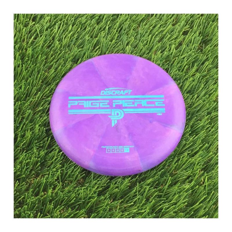 Discraft Swirl Mini Fierce Mini with Paige Pierce PP Prototype Putt and Approach Stamp - 69g - Solid Purple