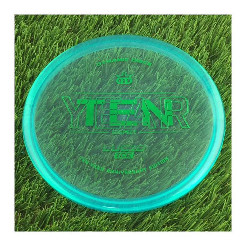 Dynamic Discs Lucid Ice Suspect with Ten Year Overlap Anniversary Edition Stamp - 173g - Translucent Blue