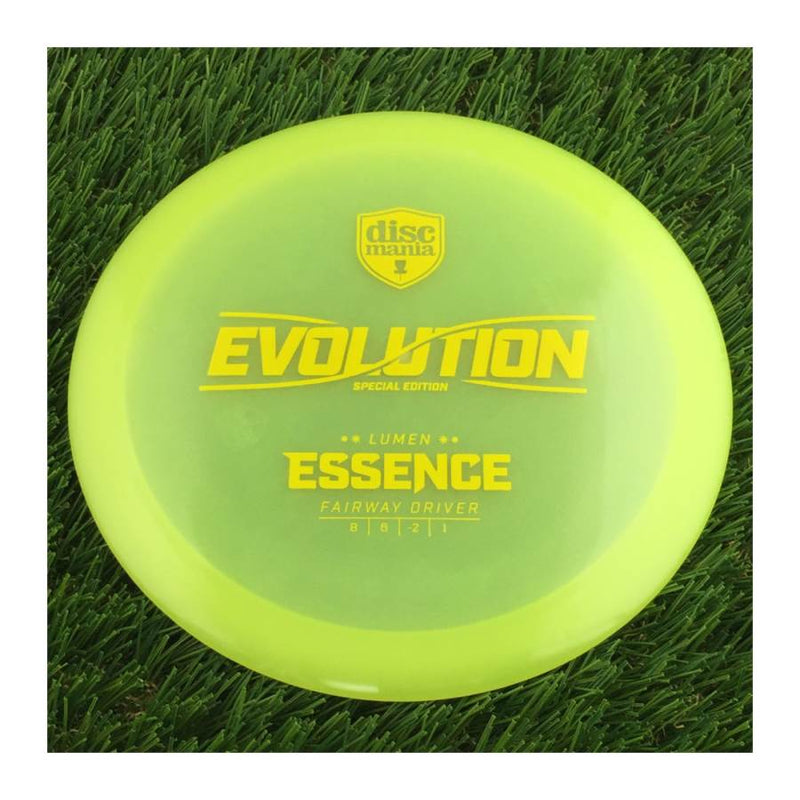 Discmania Evolution Color Lumen Glow Essence with Special Edition Stamp - 169g - Translucent Yellow