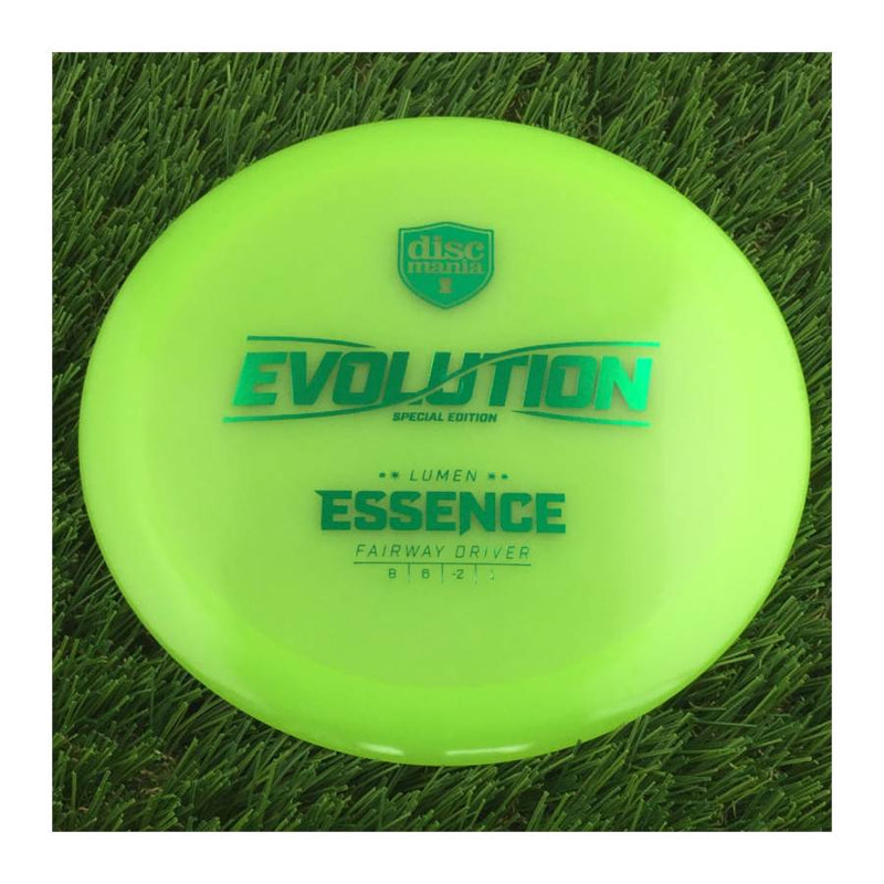 Discmania Evolution Color Lumen Glow Essence with Special Edition Stamp - 171g - Translucent Green