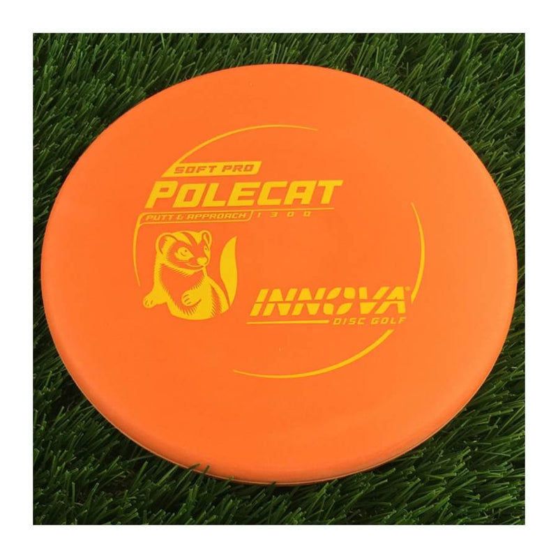 Innova Soft Pro Polecat with Burst Logo Stock Character Stamp - 175g - Solid Orange