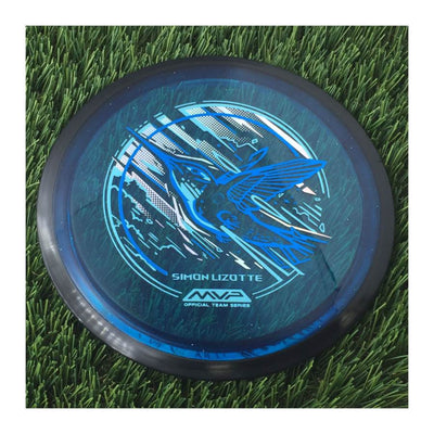 MVP Proton Tesla with Simon Lizotte Team Series 2024 by Mike Inscho Stamp - 163g - Translucent Blue
