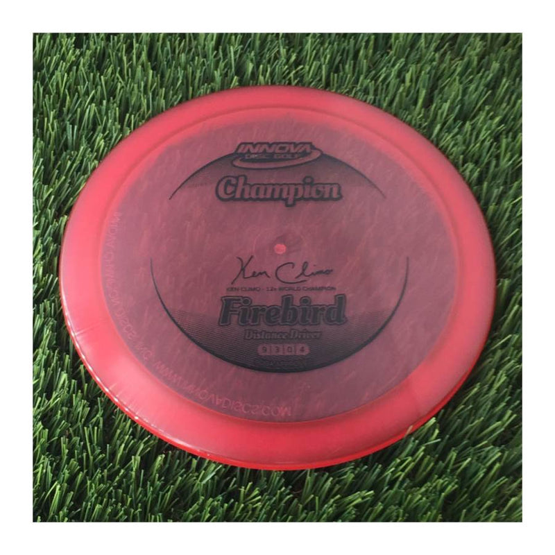 Innova Champion Firebird with Ken Climo - 12x World Champion New Stamp Stamp - 171g - Translucent Red