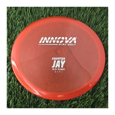 Innova Champion Jay with Burst Logo Stock Stamp - 180g - Translucent Red