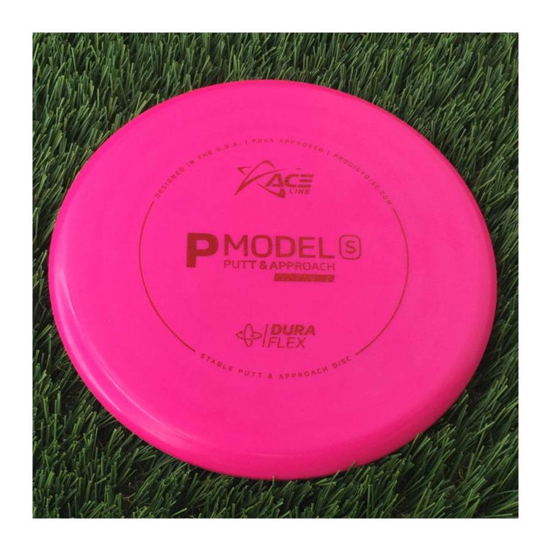 Prodigy Ace Line DuraFlex P Model S with Cale Leiviska 2021 Bottom Stamp Stamp - 174g Pink