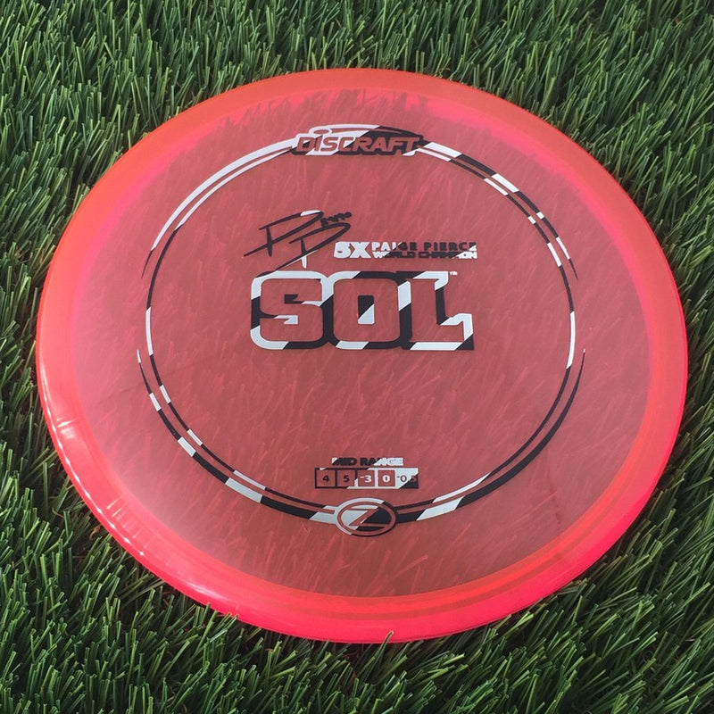 Discraft Elite Z Sol with PP 29190 5X Paige Pierce World Champion Stamp - 169g - Translucent Pink